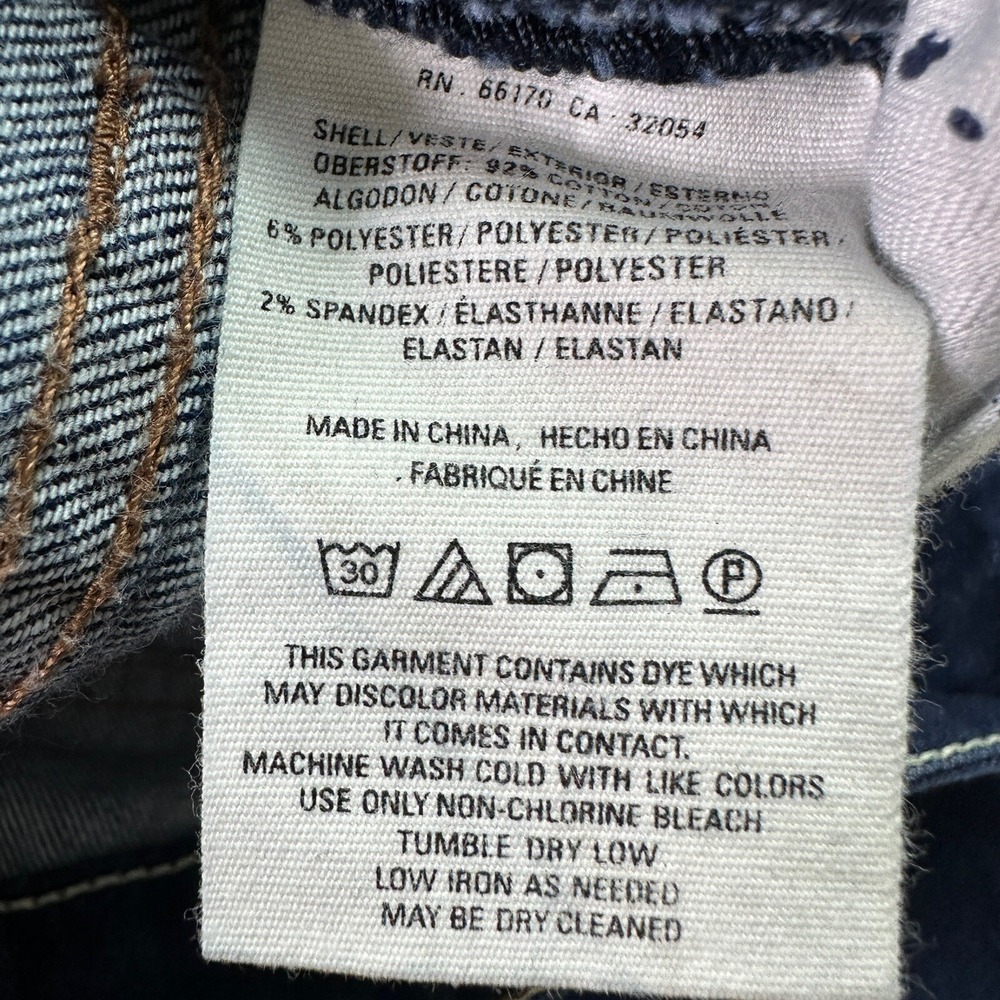 Pilcro And The Letterpress Jeans Mid Rise Skinny Blue Denim Women's Size 28 - Picture 7 of 14